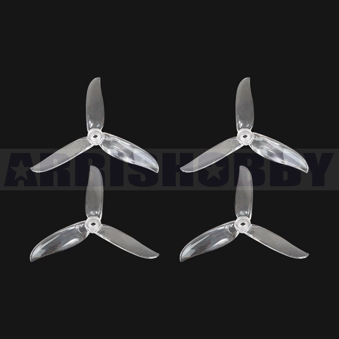 ARRIS 5045 PRO 3-blade Durable Propeller Blade for FPV Racing Drones (Transparent)