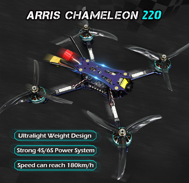 arris chameleon 220 racing drone